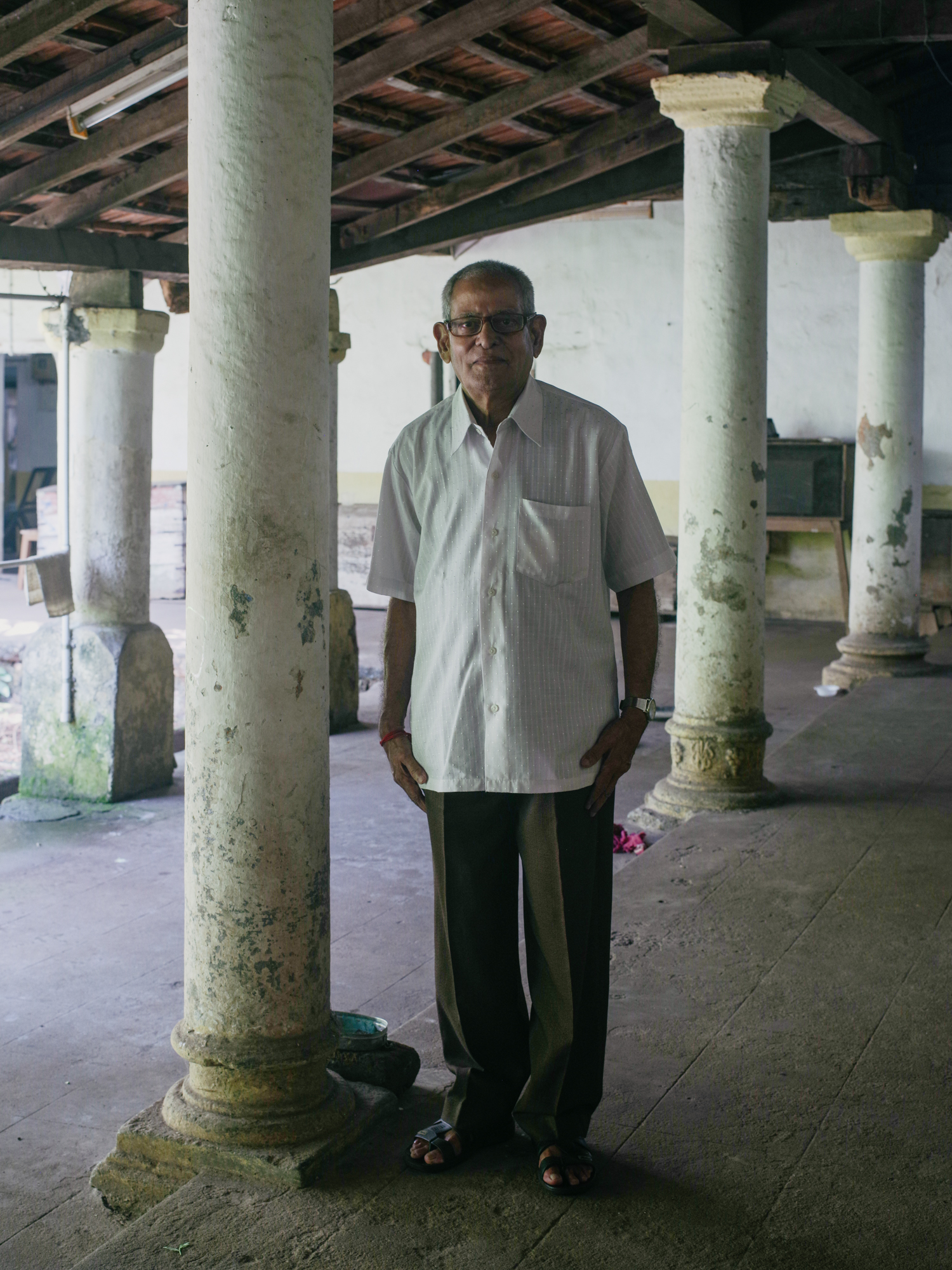 Shankar Mhamai Kamat at the Mhamai Kamat Residence
